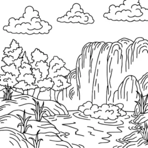 Free Jungle Picture To Color In