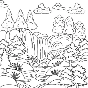 Free Jungle Picture To Color In