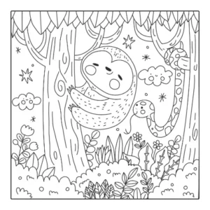 Free Jungle Picture To Color In