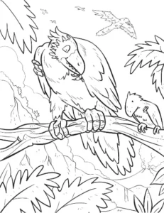 Free Jungle Picture To Color In