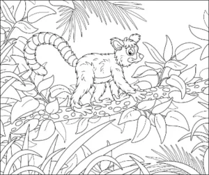 Free Jungle Picture To Color In
