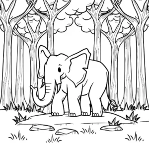 Free Jungle Picture To Color In