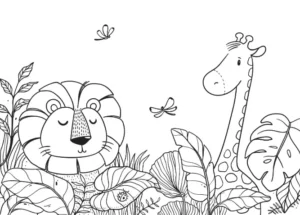 Free Jungle Picture To Color In