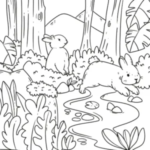 Free Jungle Picture To Color In