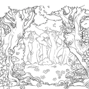Free Jungle Picture To Color In