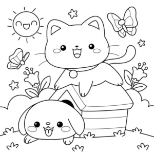 Free Kawaii Picture To Color In