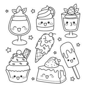 Free Kawaii Picture To Color In