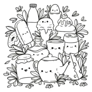 Free Kawaii Picture To Color In