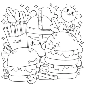 Free Kawaii Picture To Color In