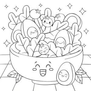 Free Kawaii Picture To Color In