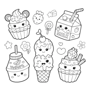 Free Kawaii Picture To Color In