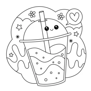 Free Kawaii Picture To Color In