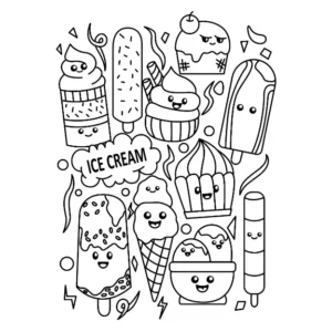 Free Kawaii Picture To Color In