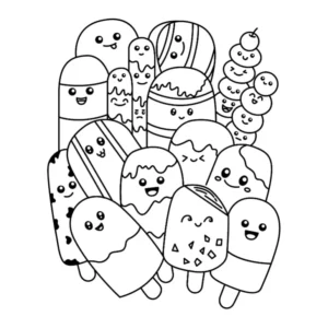 Free Kawaii Picture To Color In