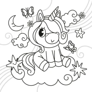 Free Kawaii Picture To Color In