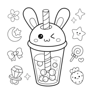 Free Kawaii Picture To Color In