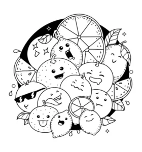 Free Kawaii Picture To Color In
