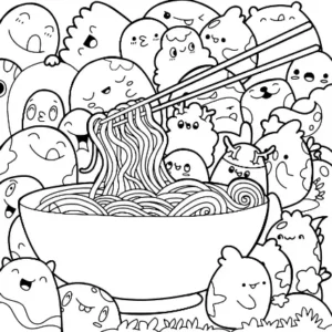 Free Kawaii Picture To Color In