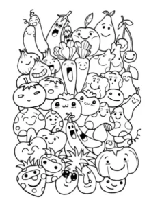 Free Kawaii Picture To Color In