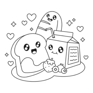 Free Kawaii Picture To Color In
