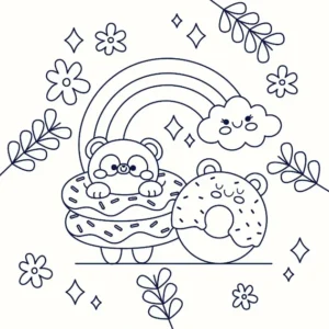 Free Kawaii Picture To Color In
