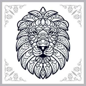 Free Lion Picture To Color In