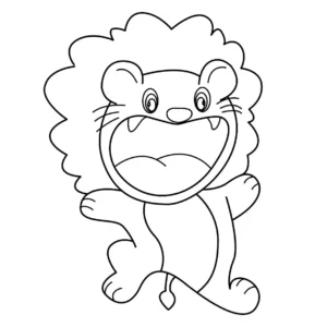 Free Lion Picture To Color In