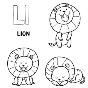 Free Lion Picture To Color In