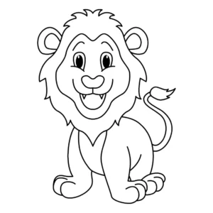 Free Lion Picture To Color In
