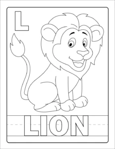 Free Lion Picture To Color In