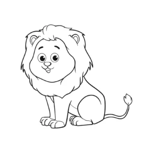 Free Lion Picture To Color In