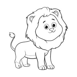 Free Lion Picture To Color In