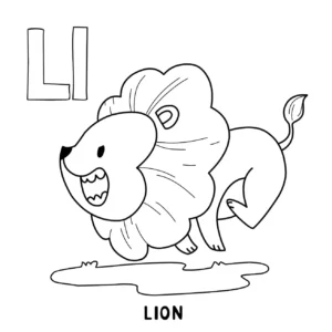 Free Lion Picture To Color In