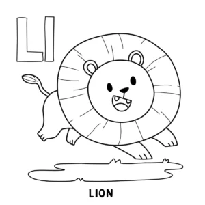Free Lion Picture To Color In