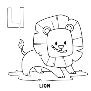 Free Lion Picture To Color In