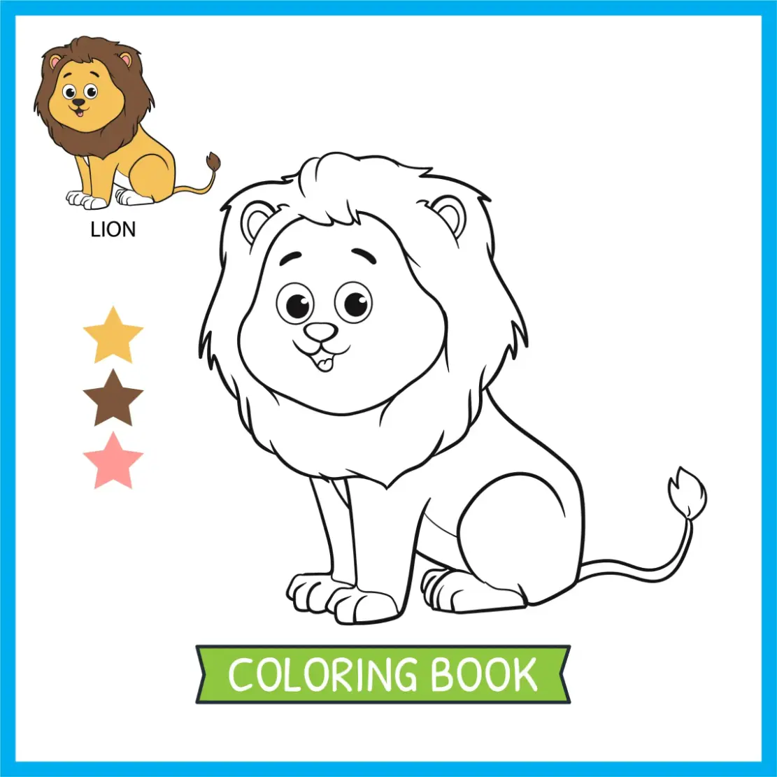 Free Lion Picture To Color In