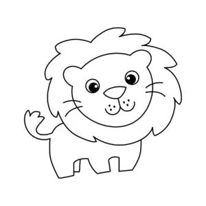 Free Lion Picture To Color In