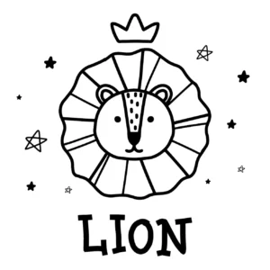 Free Lion Picture To Color In