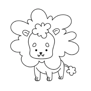 Free Lion Picture To Color In