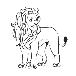 Free Lion Picture To Color In