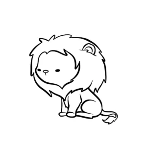 Free Lion Picture To Color In