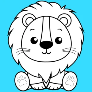 Free Lion Picture To Color In