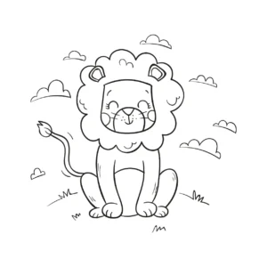 Free Lion Picture To Color In