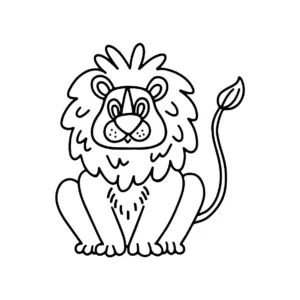 Free Lion Picture To Color In