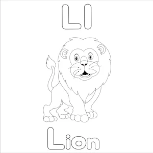Free Lion Picture To Color In