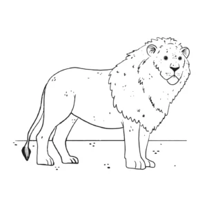 Free Lion Picture To Color In