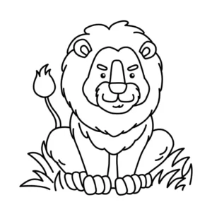 Free Lion Picture To Color In