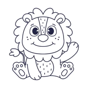 Free Lion Picture To Color In