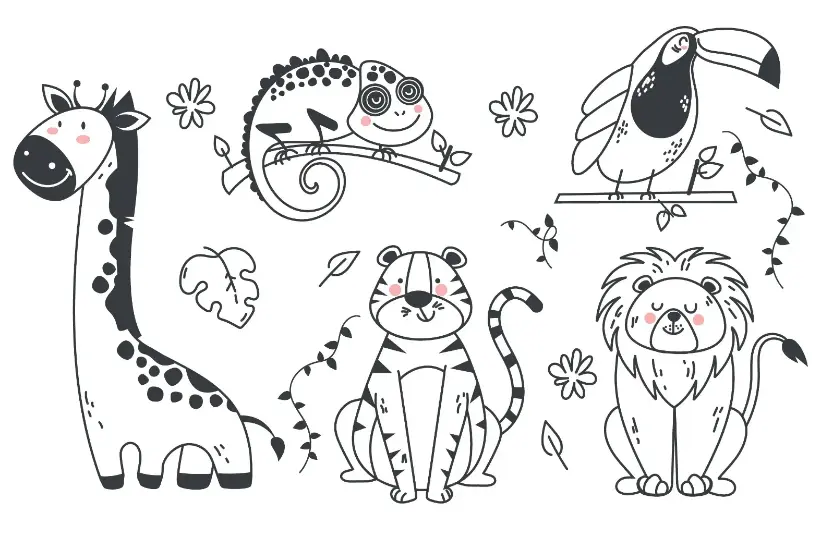 Free Lion Picture To Color In