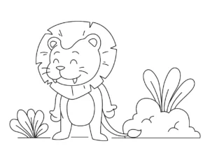 Free Lion Picture To Color In